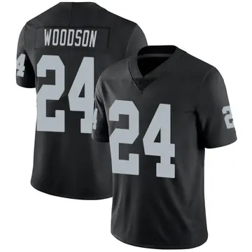 Nike Charles Woodson Men's Limited Las Vegas Raiders Black Team Color Vapor Untouchable Jersey