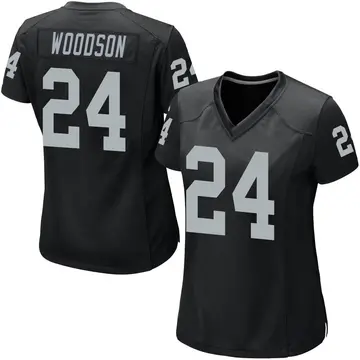 Nike Charles Woodson Women's Game Las Vegas Raiders Black Team Color Jersey