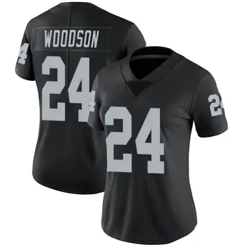Nike Charles Woodson Women's Limited Las Vegas Raiders Black Team Color Vapor Untouchable Jersey