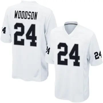 Nike Charles Woodson Youth Game Las Vegas Raiders White Jersey