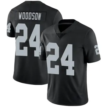 Nike Charles Woodson Youth Limited Las Vegas Raiders Black Team Color Vapor Untouchable Jersey