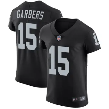 Nike Chase Garbers Men's Elite Las Vegas Raiders Black Team Color Vapor Untouchable Jersey