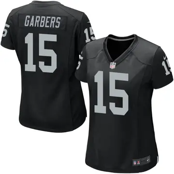 Nike Chase Garbers Women's Game Las Vegas Raiders Black Team Color Jersey