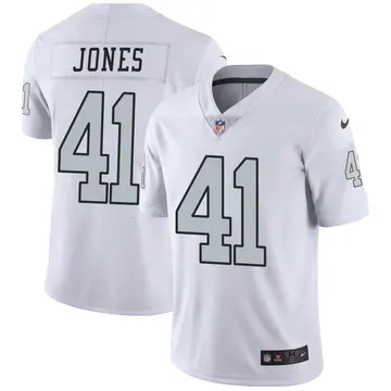 Nike Chris Jones Youth Limited Las Vegas Raiders White Color Rush Jersey
