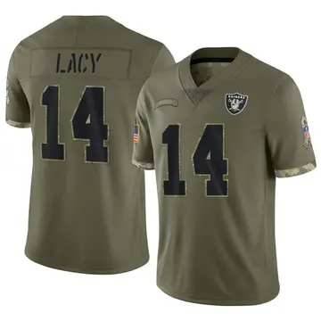 Nike Chris Lacy Youth Limited Las Vegas Raiders Olive 2022 Salute To Service Jersey
