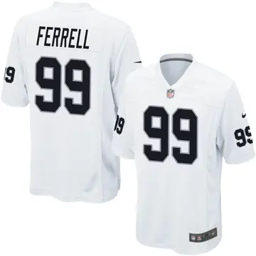 Nike Clelin Ferrell Youth Game Las Vegas Raiders White Jersey