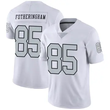 Nike Cole Fotheringham Men's Limited Las Vegas Raiders White Color Rush Jersey
