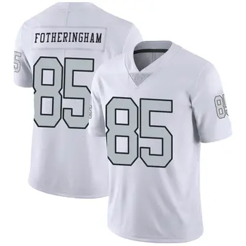 Nike Cole Fotheringham Youth Limited Las Vegas Raiders White Color Rush Jersey