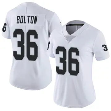 Nike Curtis Bolton Women's Limited Las Vegas Raiders White Vapor Untouchable Jersey