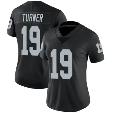 Nike DJ Turner Women's Limited Las Vegas Raiders Black Team Color Vapor Untouchable Jersey
