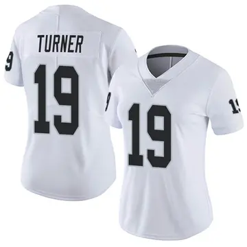 Nike DJ Turner Women's Limited Las Vegas Raiders White Vapor Untouchable Jersey