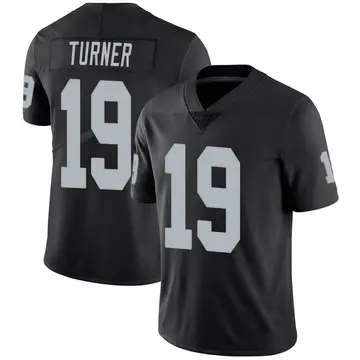 Nike DJ Turner Youth Limited Las Vegas Raiders Black Team Color Vapor Untouchable Jersey