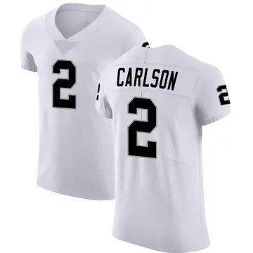 Nike Daniel Carlson Men's Elite Las Vegas Raiders White Vapor Untouchable Jersey