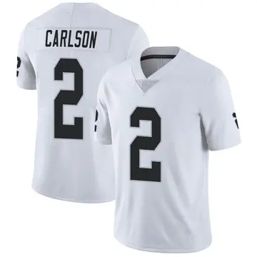 Nike Daniel Carlson Men's Limited Las Vegas Raiders White Vapor Untouchable Jersey