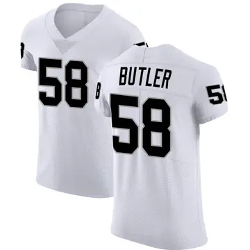 Nike Darien Butler Men's Elite Las Vegas Raiders White Vapor Untouchable Jersey
