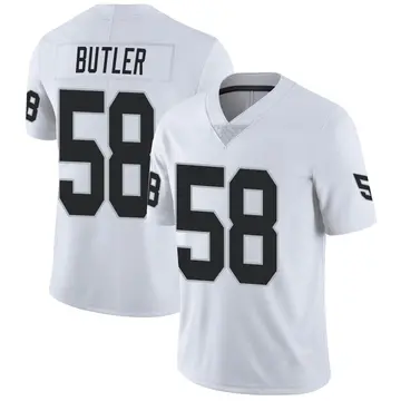 Nike Darien Butler Men's Limited Las Vegas Raiders White Vapor Untouchable Jersey