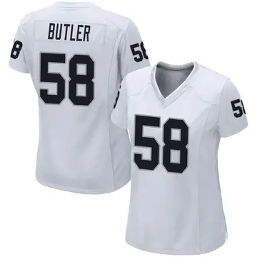 Nike Darien Butler Women's Game Las Vegas Raiders White Jersey
