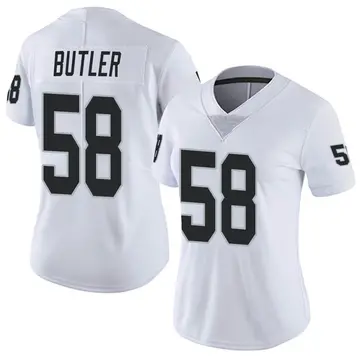 Nike Darien Butler Women's Limited Las Vegas Raiders White Vapor Untouchable Jersey