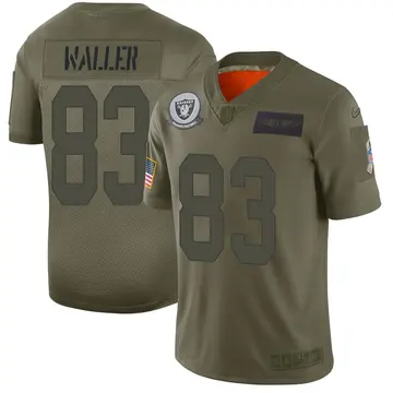 Nike Darren Waller Men's Limited Las Vegas Raiders Camo 2019 Salute to Service Jersey