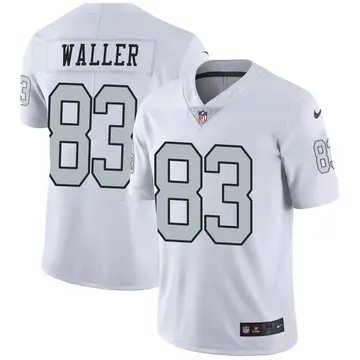 Nike Darren Waller Youth Limited Las Vegas Raiders White Color Rush Jersey