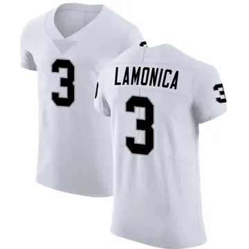 Nike Daryle Lamonica Men's Elite Las Vegas Raiders White Vapor Untouchable Jersey