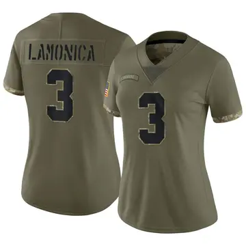 Nike Daryle Lamonica Women's Limited Las Vegas Raiders Olive 2022 Salute To Service Jersey