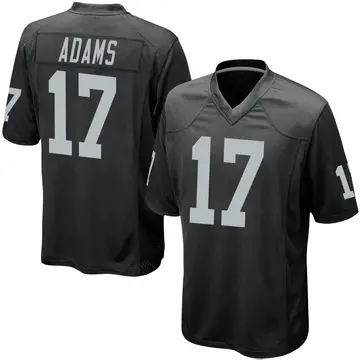 Nike Davante Adams Men's Game Las Vegas Raiders Black Team Color Jersey