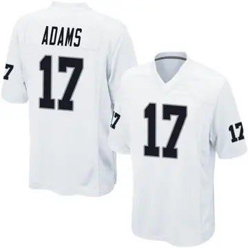 Nike Davante Adams Men's Game Las Vegas Raiders White Jersey
