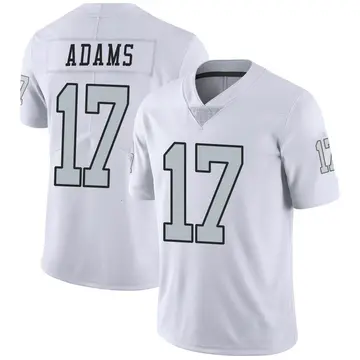Nike Davante Adams Men's Limited Las Vegas Raiders White Color Rush Jersey