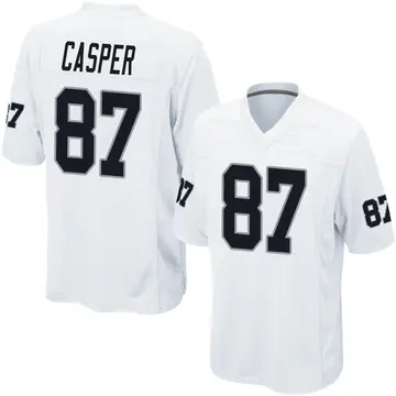 Nike Dave Casper Men's Game Las Vegas Raiders White Jersey
