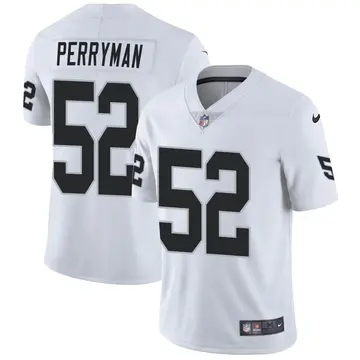 Nike Denzel Perryman Men's Limited Las Vegas Raiders White Vapor Untouchable Jersey