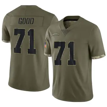 Nike Denzelle Good Men's Limited Las Vegas Raiders Olive 2022 Salute To Service Jersey