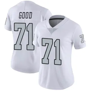 Nike Denzelle Good Women's Limited Las Vegas Raiders White Color Rush Jersey