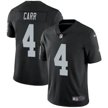 Nike Derek Carr Men's Limited Las Vegas Raiders Black Team Color Vapor Untouchable Jersey