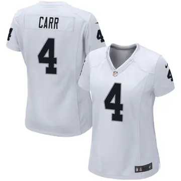 Nike Derek Carr Women's Game Las Vegas Raiders White Jersey