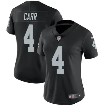 Nike Derek Carr Women's Limited Las Vegas Raiders Black Team Color Vapor Untouchable Jersey