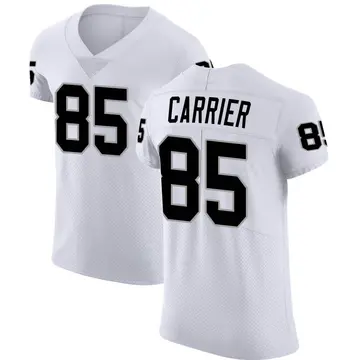 Nike Derek Carrier Men's Elite Las Vegas Raiders White Vapor Untouchable Jersey