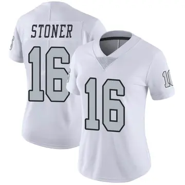 Nike Dillon Stoner Women's Limited Las Vegas Raiders White Color Rush Jersey
