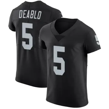 Nike Divine Deablo Men's Elite Las Vegas Raiders Black Team Color Vapor Untouchable Jersey