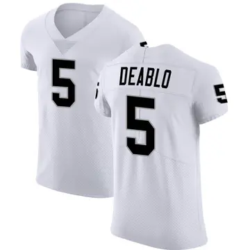 Nike Divine Deablo Men's Elite Las Vegas Raiders White Vapor Untouchable Jersey