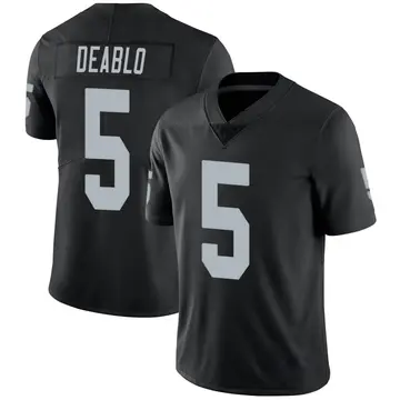 Nike Divine Deablo Men's Limited Las Vegas Raiders Black Team Color Vapor Untouchable Jersey