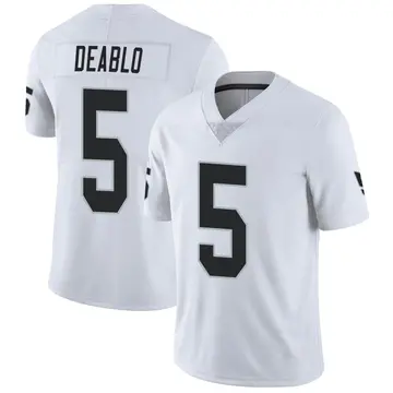 Nike Divine Deablo Men's Limited Las Vegas Raiders White Vapor Untouchable Jersey