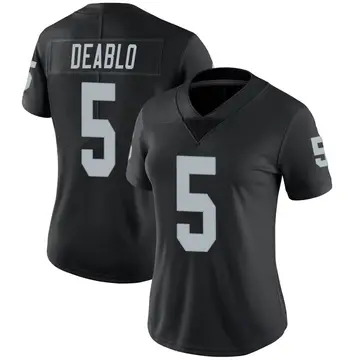 Nike Divine Deablo Women's Limited Las Vegas Raiders Black Team Color Vapor Untouchable Jersey