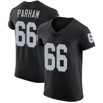 Nike Dylan Parham Men's Elite Las Vegas Raiders Black Team Color Vapor Untouchable Jersey