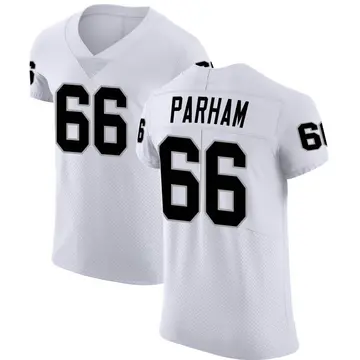 Nike Dylan Parham Men's Elite Las Vegas Raiders White Vapor Untouchable Jersey