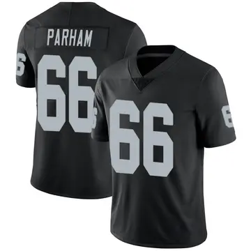 Nike Dylan Parham Men's Limited Las Vegas Raiders Black Team Color Vapor Untouchable Jersey