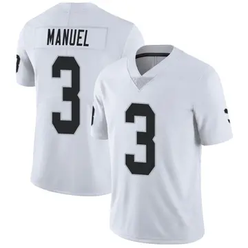 Nike EJ Manuel Men's Limited Las Vegas Raiders White Vapor Untouchable Jersey