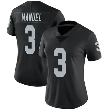 Nike EJ Manuel Women's Limited Las Vegas Raiders Black Team Color Vapor Untouchable Jersey