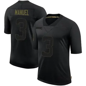 Nike EJ Manuel Youth Limited Las Vegas Raiders Black 2020 Salute To Service Jersey