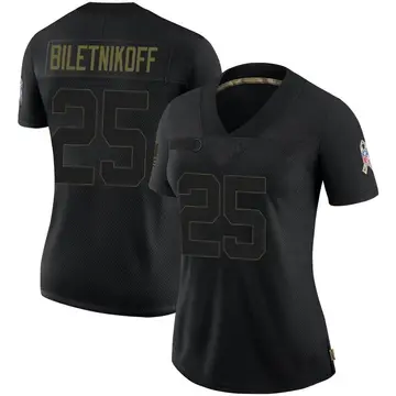 Nike Fred Biletnikoff Women's Limited Las Vegas Raiders Black 2020 Salute To Service Jersey